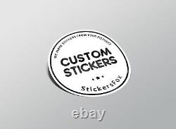 100 custom die cut stickers, custom decals, we makes stickers from your picture