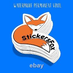 100 custom die cut stickers, custom decals, we makes stickers from your picture