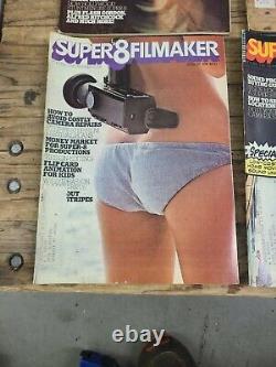 1974 Super 8 Filmaker Magazines Volume 2 Issues 1-6, Rare Spiderman Cover