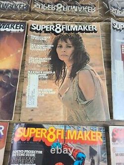 1974 Super 8 Filmaker Magazines Volume 2 Issues 1-6, Rare Spiderman Cover