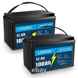 24V 36V 48V 100AH LiFePO4 Battery, Deep Cycle Lithium Battery for RV Solar