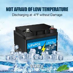 4 Pack 12V 50Ah LiFePO4 Deep Cycle Lithium Battery for RV Marine Off-Grid Solar