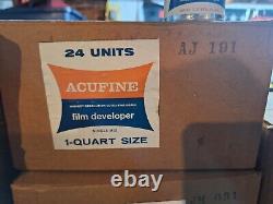 Acufine Film Developer To Make 1 Quart Case Of 24 Vintsge NOS Sealed Cases