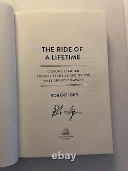 Bob Iger SIGNED Ride of a Lifetime Disney CEO Hardcover Robert