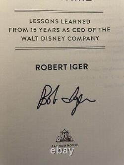 Bob Iger SIGNED Ride of a Lifetime Disney CEO Hardcover Robert