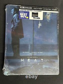 Heat (4K UHD. Blu-ray) Best Buy Limited Edition Steelbook OOP Sealed 1995