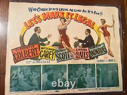 LET'S MAKE IT EASY MARILYN MONROE Original Lobby Card TITLE CARD (#1) 1951 film