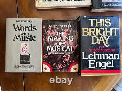 Lot Of 6 Signed Books By Lehman Engel. Words Withmusic/words Are Music/Bright Day