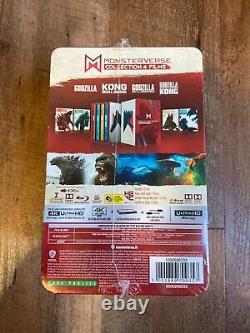 MonsterVerse 4 Film Steelbook Collection (4K UHD + Blu-ray, 8 Discs) DINGS