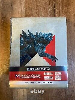 MonsterVerse 4 Film Steelbook Collection (4K UHD + Blu-ray, 8 Discs) DINGS