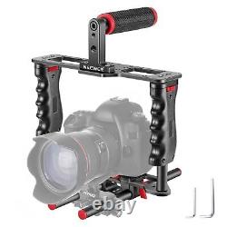 NEEWER Camera Video Cage Film Movie Making Kit, Aluminum Alloy with Top Handle