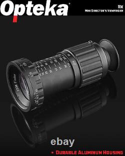 Opteka 11x Zoom HD Multicoated Metal Micro Director's Viewfinder for Film Making