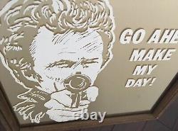 Original Vintage Clint Eastwood Go Ahead Make My Day Mirror