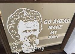 Original Vintage Clint Eastwood Go Ahead Make My Day Mirror