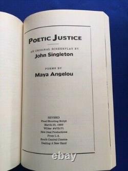 Poetic Justice. Film-making South Central Style- 1st Inscribed By John Singleton