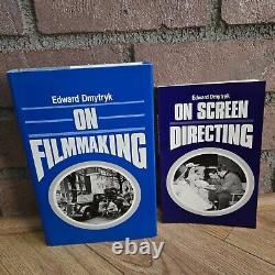 SIGNED EDWARD DMYTRYK FIRST EDITION On Filmmaking + On Screen Directing 1986