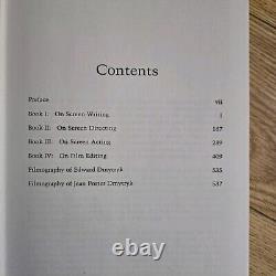 SIGNED EDWARD DMYTRYK FIRST EDITION On Filmmaking + On Screen Directing 1986