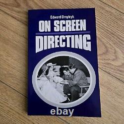 SIGNED EDWARD DMYTRYK FIRST EDITION On Filmmaking + On Screen Directing 1986