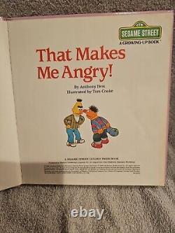 Sesame Street Growing-Up Bks. That Makes Me Angry by Anthony Best 1990, Trade