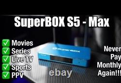 SuperBox S5 MAX 5th Gen Media Player with Bluetooth. /Make Offer