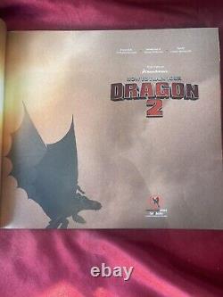 THE ART OF DREAMWORKS HOW TO TRAIN YOUR DRAGON 2 With Two Autographs signatures