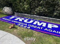 TRUMP Make America Great Again 2024 -HUGE & VERY LARGE -Vinyl Banner USA QUALITY